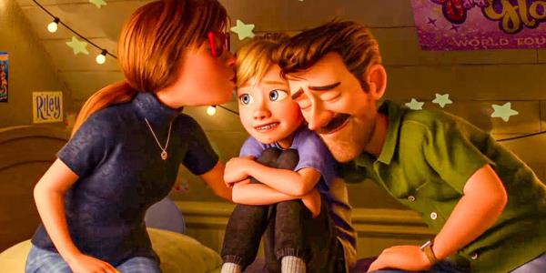 Riley's parents comfort her in Inside Out 2